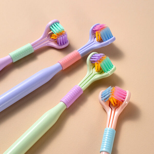 Three-sided Macaron Soft Bristle Toothbrush - Image 8