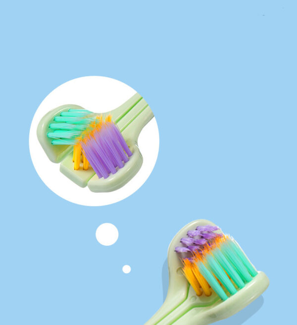Three-sided Macaron Soft Bristle Toothbrush - Image 2