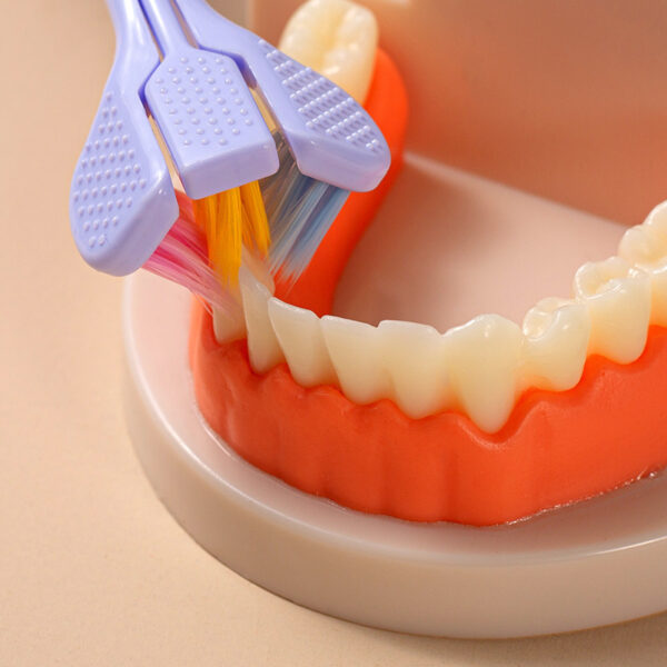 Three-sided Macaron Soft Bristle Toothbrush - Image 7