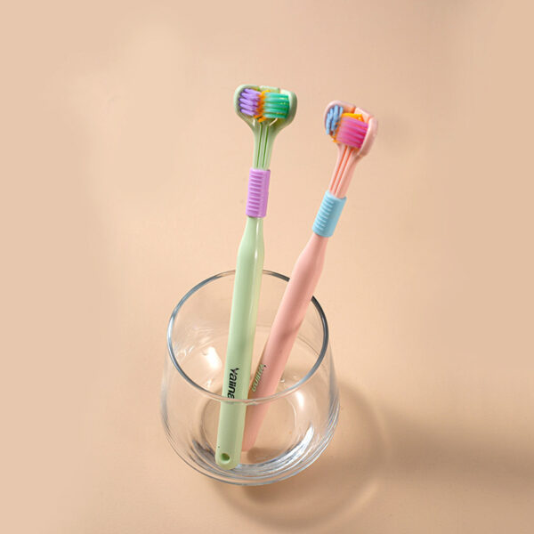 Three-sided Macaron Soft Bristle Toothbrush - Image 4