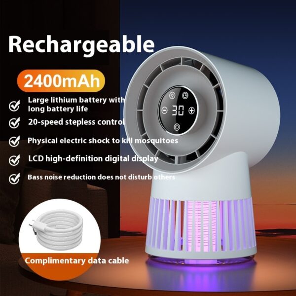 Mosquito Killing Mini Desk Fan - Image 2